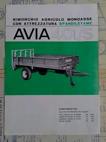 Avia rimorchio agricolo - avia,